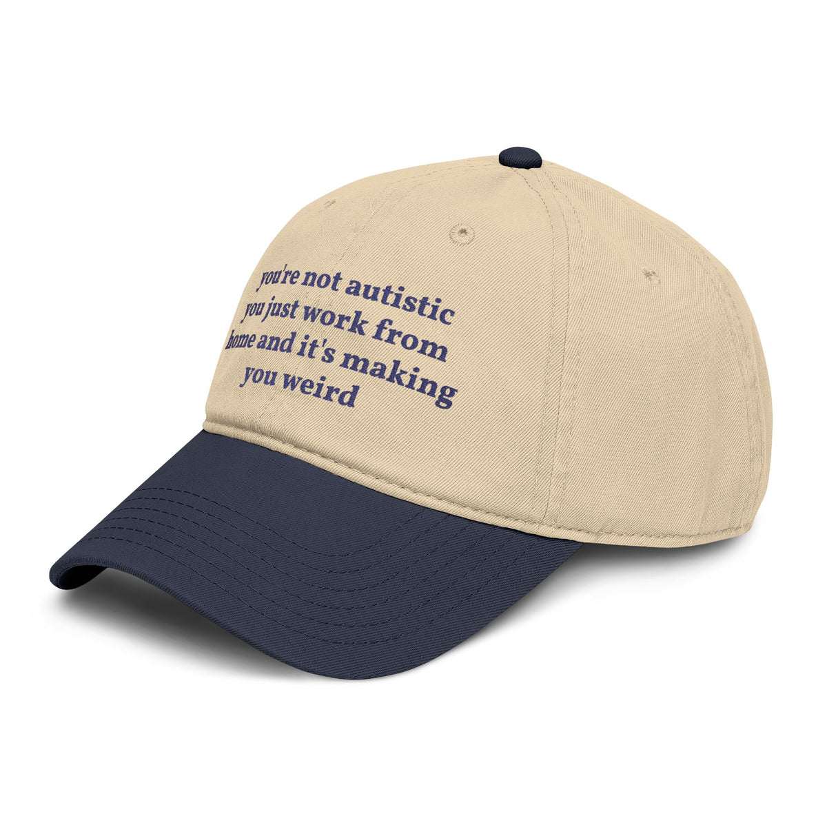 "you just work from home" hat