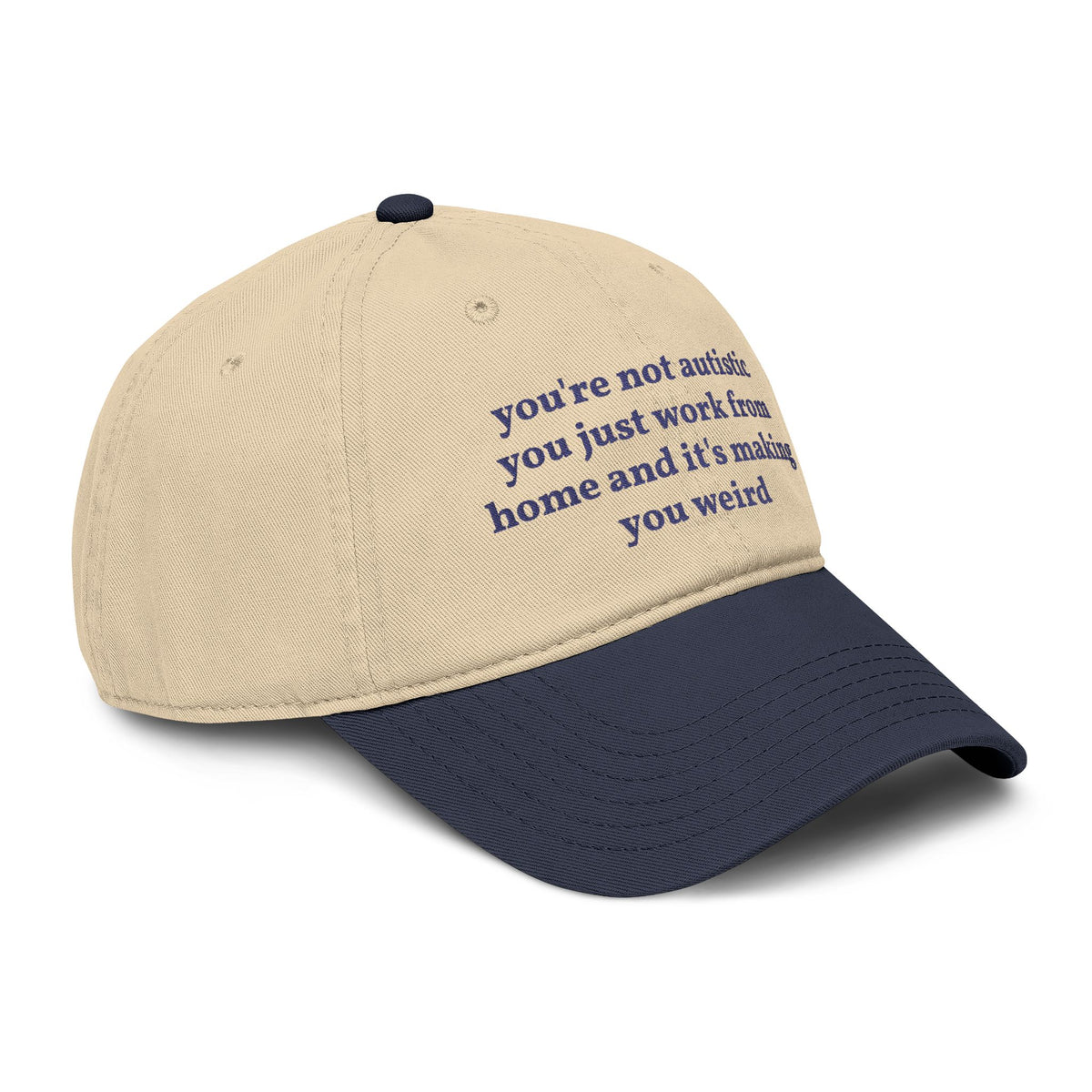 "you just work from home" hat