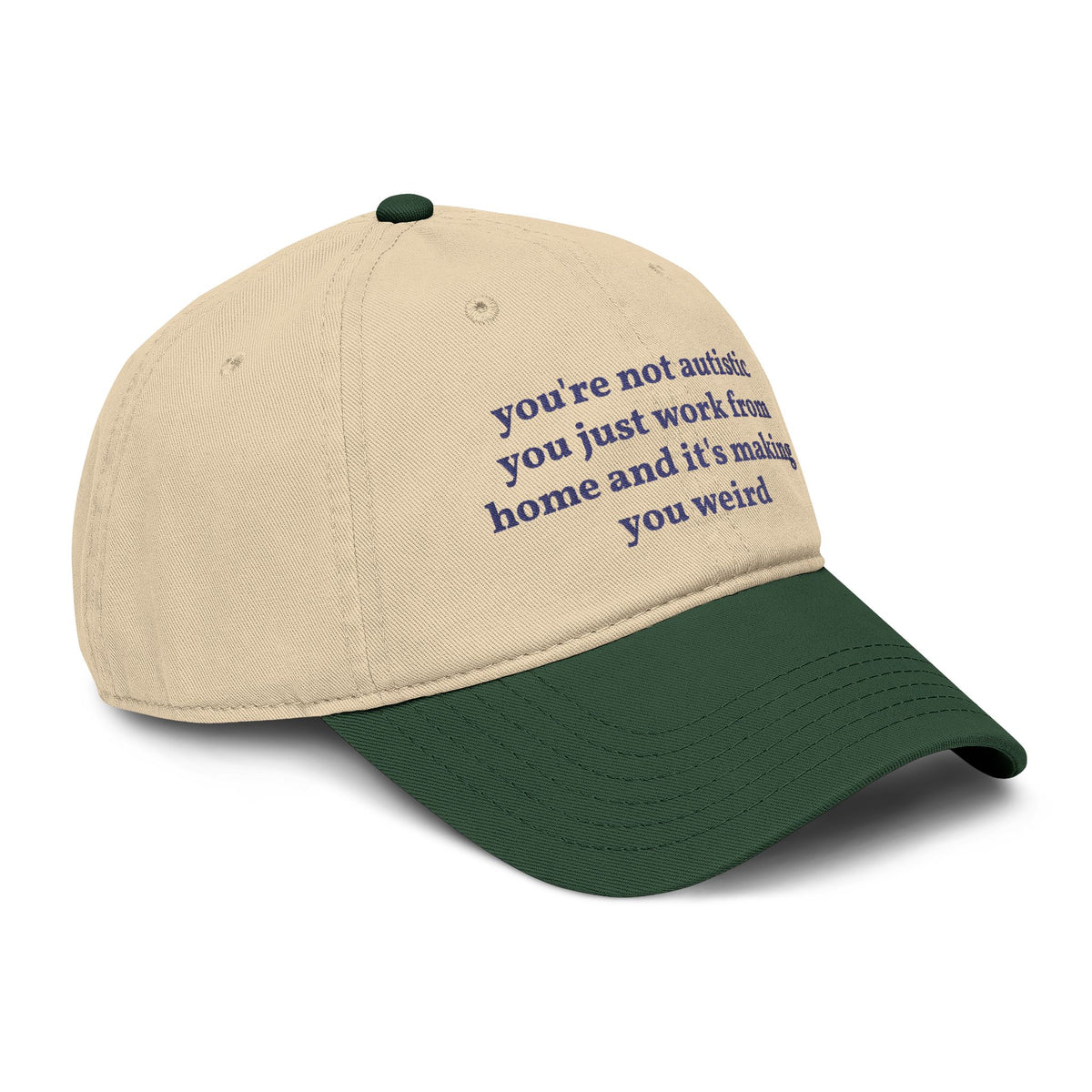 "you just work from home" hat