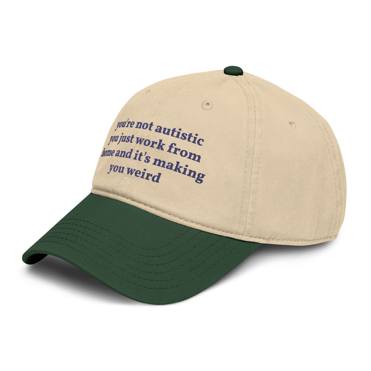"you just work from home" hat
